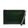 Burberry Embossed Leather TB Monogram Clutch Secondhand