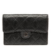 Chanel Perforated Quilted Lambskin Small Flap Wallet Secondhand