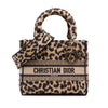 Dior Mizza Medium Leopard Embroidered Canvas Lady D Lite Secondhand