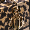 Dior Mizza Medium Leopard Embroidered Canvas Lady D Lite Secondhand
