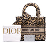 Dior Mizza Medium Leopard Embroidered Canvas Lady D Lite Secondhand