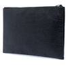 Saint Laurent Croc Embossed Leather Monogram Clutch Secondhand