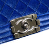 Secondhand Chanel Medium Quilted Velvet Boy Flap