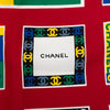 Chanel CC Logo Printed Silk Scarf 90 Secondhand