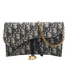 Dior Oblique Canvas Saddle Wallet On Chain Secondhand