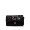 Secondhand Chanel Medium Classic Lambskin Valentines Heart Charms Single Flap