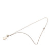 Chanel Silver Plated CC Christmas Tree Pendant Necklace Secondhand