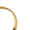 Hermès Gold Plated Epsom Kelly Cadena Lock Bangle Bracelet Secondhand