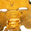 Chanel CC Gold Plated Flower Clip On Earrings Secondhand
