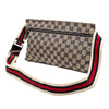 Gucci GG Canvas Web Double Pocket Belt Bag Secondhand