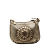 Bottega Veneta Metallic Intrecciato Trimmed Cervo Deerskin Illusion Shoulder Bag Secondhand