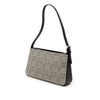 Burberry Tonal Check Canvas Shoulder Bag Secondhand