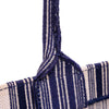 Dior Large Canvas Striped Book Tote Secondhand