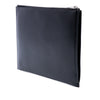 Saint Laurent Embroidered Crest Calfskin Zippered Clutch Secondhand