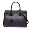Prada Medium Bicolor Saffiano Lux Galleria Double Zip Satchel Secondhand