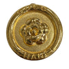 Chanel Gold Plated Camellia Round Clip On Earrings Secondhand