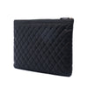 Chanel Large Quilted Caviar Boy O Case Clutch Secondhand
