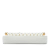 Chanel CC Quilted Goatskin Chic Pearls Double Zip Clutch With Chain Secondhand