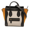 Celine Nano Tricolor Nubuck and Drummed Calfskin Luggage Tote Secondhand