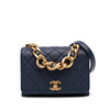 Chanel Mini Quilted Lambskin Pearl Chain Flap Secondhand