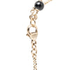 Chanel CC Gold Plated Strass Faux Pearl Flower Pendant Necklace Secondhand