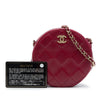 Chanel CC Quilted Lambskin Round Clutch with Chain Secondhand