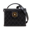 Chanel CC Stitched Calfskin Turnlock Vanity Case Secondhand