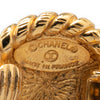 Secondhand Chanel Gold Plated CC Round Clip on Earrings