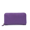 Bottega Veneta Leather Intrecciato Zip Around Wallet Secondhand