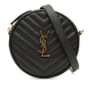Saint Laurent Chevron Grain De Poudre Round Vinyle Camera Bag Secondhand