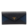 Saffiano Bi-color Envelope Wallet - '10s Second-hand