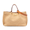 Valentino Medium Raffia VLogo Tote Secondhand