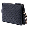 Chanel CC Quilted Lambskin Coco Charms Chain Wristlet Pouch Secondhand