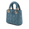 Dior Mini Velvet Cannage Lady Dior Secondhand