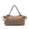 Secondhand Gucci Medium GG Canvas Bamboo Bar Tote