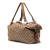 Secondhand Gucci Medium GG Canvas Bamboo Bar Tote