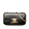 Celine Shiny Calfskin Claude Chain Shoulder Bag Secondhand