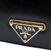 Prada Saffiano Vernice Flip Lock Wallet on Chain Clutch Secondhand