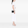 Prada Saffiano Vernice Flip Lock Wallet on Chain Clutch Secondhand