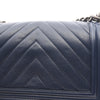 Chanel Old Medium Chevron Caviar Boy Flap Secondhand