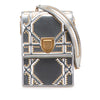 Dior Metallic Studded Calfskin Vertical Diorama Secondhand