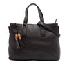 Gucci Leather Bamboo Tassel Satchel Secondhand