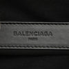 Balenciaga Canvas Navy Clip M Clutch Secondhand
