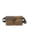 Gucci GG Canvas Double Pocket Belt Bag Secondhand