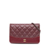 Secondhand Chanel Quilted Aged Calfskin Gabrielle Wallet on Chain