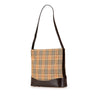 Secondhand Burberry Haymarket Check Canvas Shoulder Bag