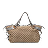 Gucci Medium GG Canvas Bamboo Bar Tote Secondhand
