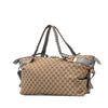 Gucci Medium GG Canvas Bamboo Bar Tote Secondhand