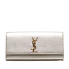 Saint Laurent Metallic Calfskin Cassandre Clutch Secondhand