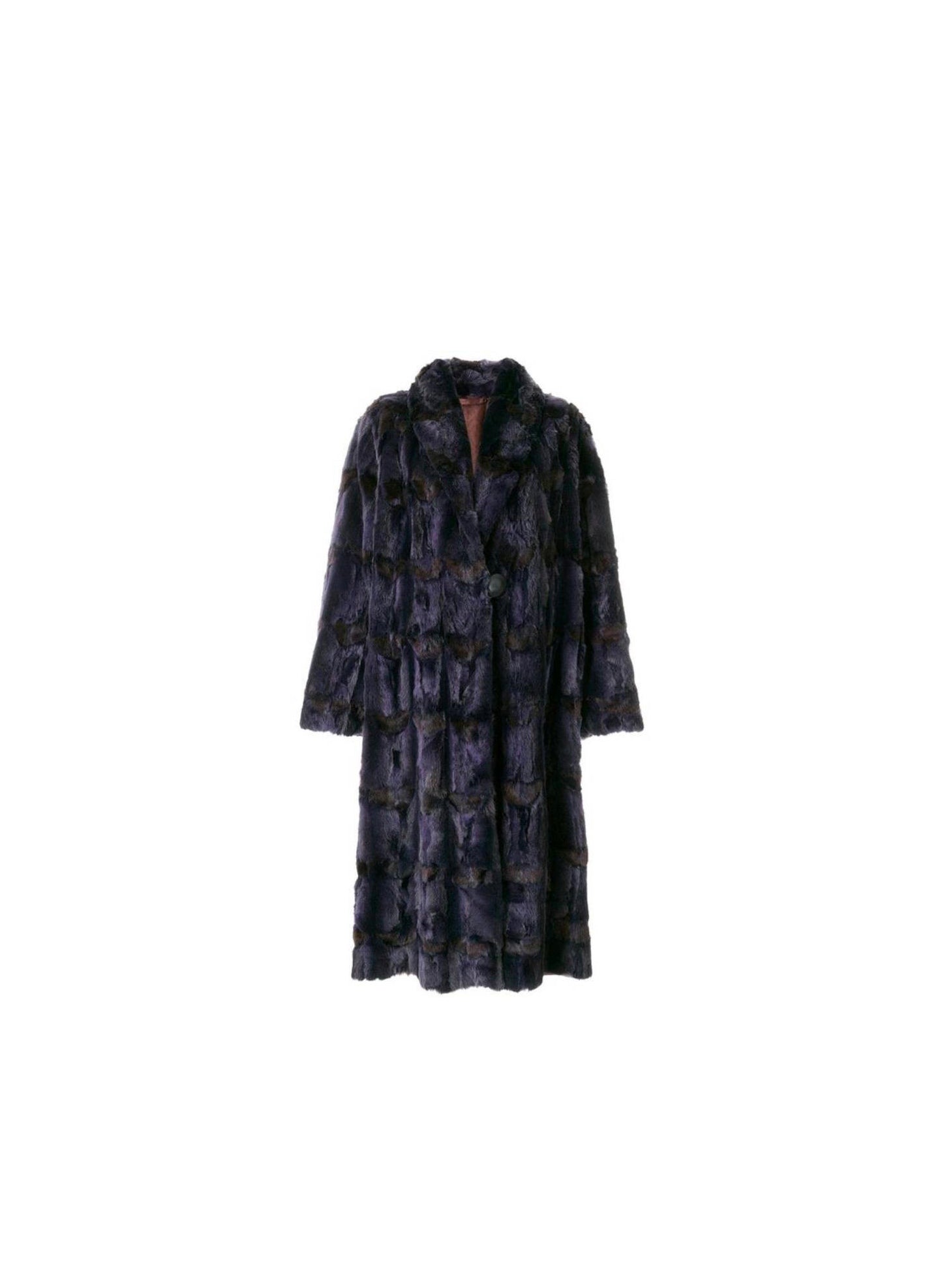 FENDI PURPLE FOX FUR COAT - '90S